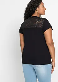 Henley shirt van een viscosemix, bonprix