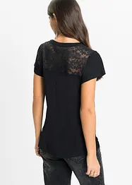 Henley shirt van een viscosemix, bonprix