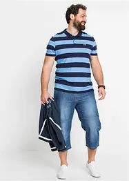 Regular fit 3/4 stretch cargo jeans, straight, bonprix