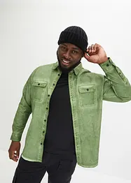 Overhemd in gewassen look, lange mouw, bonprix