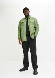 Overhemd in gewassen look, lange mouw, bonprix