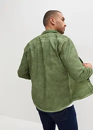 Overhemd in gewassen look, lange mouw, bonprix