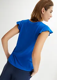 Shirt met kant van viscose, bonprix