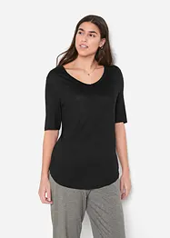 Longshirt van zachte viscose (set van 2), bonprix