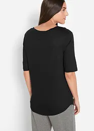 Longshirt van zachte viscose (set van 2), bonprix