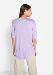 Longshirt van zachte viscose (set van 2), bonprix