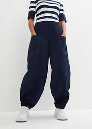 Lichte twill broek in een elastische katoenmix, bonprix