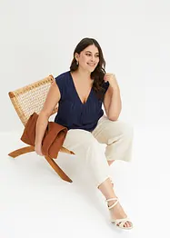 Top met broderie anglaise, bonprix