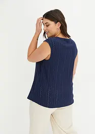 Top met broderie anglaise, bonprix