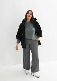 Sweatvest cape van katoen, bonprix