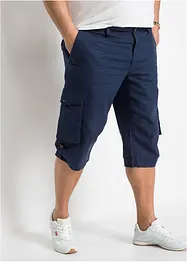 Lange cargo bermuda met linnen, regular fit, bonprix