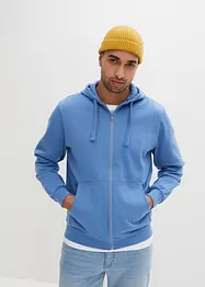 Sweater met capuchon en ritssluiting, bonprix