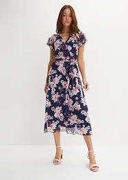 Gedessineerde midi jurk van mesh, bonprix