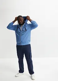 Sweatvest met capuchon en comfort fit, bonprix