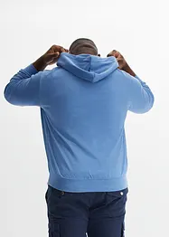 Sweatvest met capuchon en comfort fit, bonprix