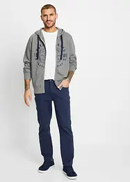 Sweatvest met capuchon en comfort fit, bonprix