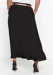 Maxi rok met riem (2-dlg. set), bonprix