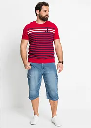 Lichte jeans cargo bermuda, relaxed fit, bonprix