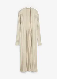 Lang gebreid vest met zijde, bonprix