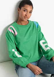 Oversize sweater met letterprint, bonprix