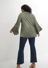 Shirt tuniek met kant, bonprix