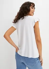 Shirt met kant van een viscose-mix, bonprix