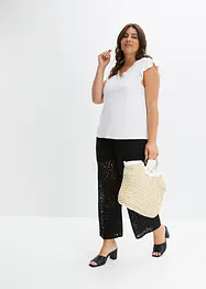 Shirt met kant van een viscose-mix, bonprix