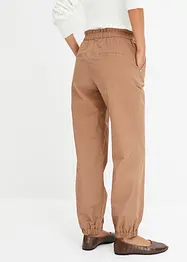 Lichte twill broek met comfortband, bonprix