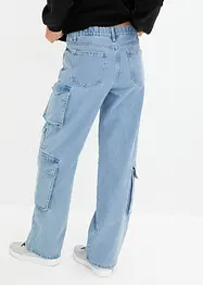 Cargo jeans met mid waist, bonprix