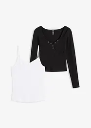 Top en shirt (2-dlg. set), bonprix