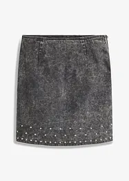 Spijkerrok met studs, bonprix