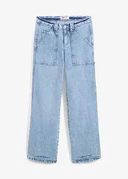 Cargo jeans met mid waist, bonprix