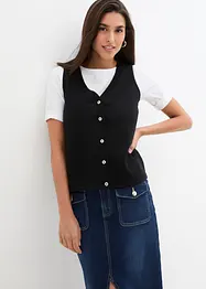 Gilet met knopen, bonprix