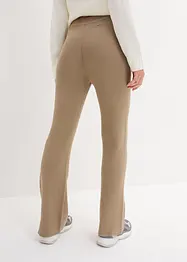 Gebreide broek met elastische band en strikkoordjes, bonprix