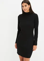 Geribde jersey jurk van viscose, bonprix