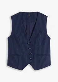 Gilet met krijtstrepen, bonprix