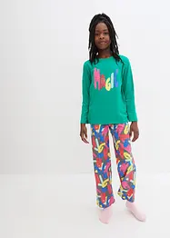 Meisjes pyjama met biologisch katoen (2-dlg. set), bonprix