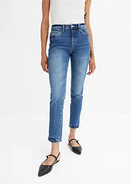 Slim fit jeans mid waist, cropped, John Baner JEANSWEAR