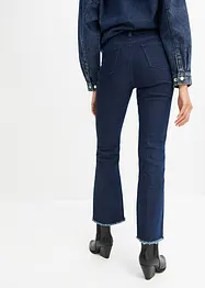 Flared jeans met mid waist, cropped, RAINBOW