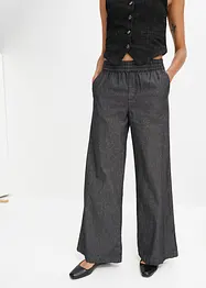 Wide leg jeans met high waist, RAINBOW