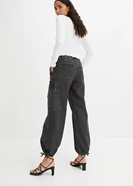 Cargo jeans met mid waist, RAINBOW