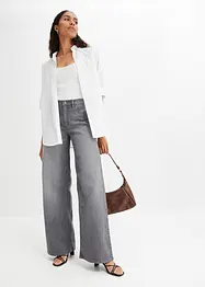 Wide leg jeans met high waist, bonprix