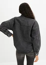 Oversized denim shacket, bonprix