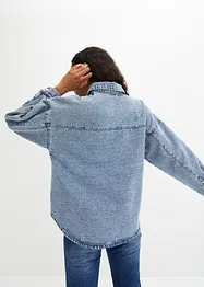 Oversized denim shacket, bonprix