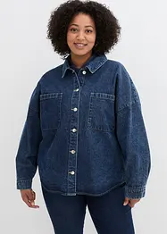 Oversized denim shacket, bonprix