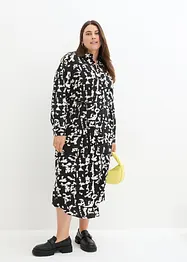 Oversized jurk met strikkoordjes, bonprix