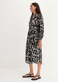 Oversized jurk met strikkoordjes, bonprix