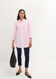 Lange blouse met knoopsluiting van viscose, bonprix