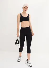 Ultrazachte sportlegging met zakken opzij, caprilengte, bonprix