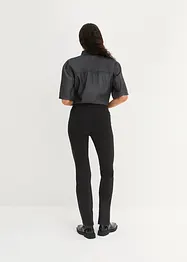 Wijd uitlopende broek met elastische high waist band, bonprix